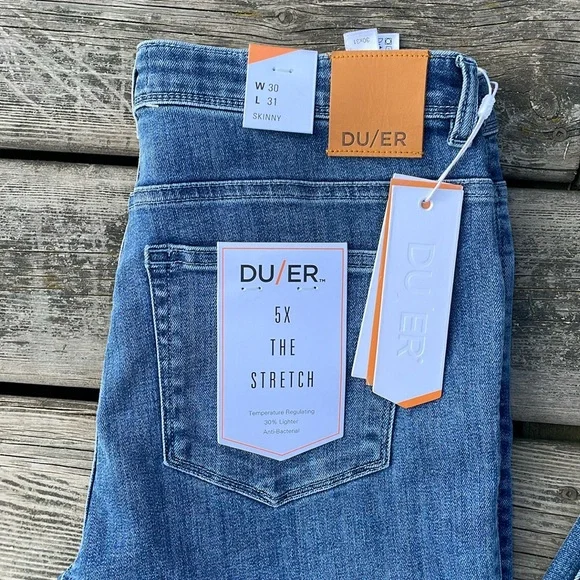NWT DU/ER Duer Performance Denim Skinny Indigo - Picture 5 of 16